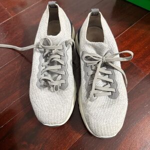 Brunello Cucinelli Gray Knit Sneakers